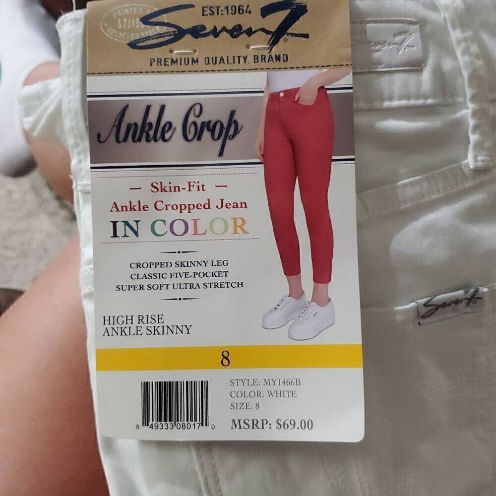 NWT SEVEN 7 SKIN FIT ANKLE CROPPED JEAN - Picture 2 of 4